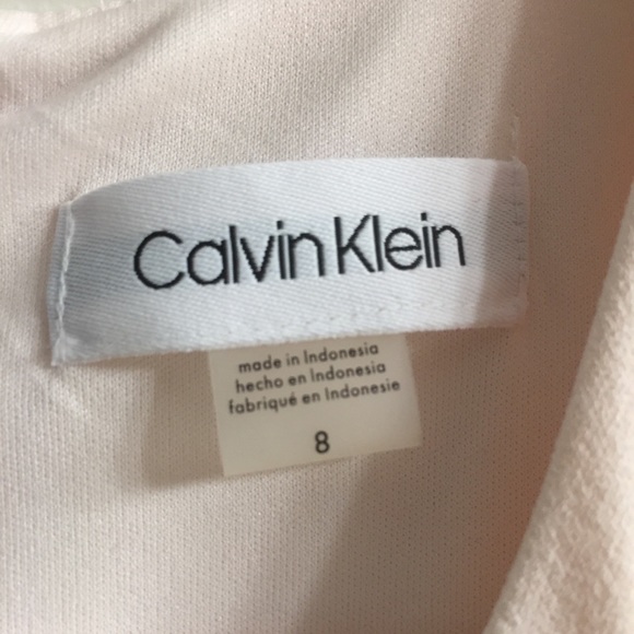 NWT Calvin Klein Fit Flare Sleeveless Dress Pink 8 - Picture 11 of 13